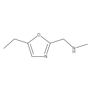 [(5-Ethyl-1,3-oxazol-2-yl)methyl](methyl)amine结构式