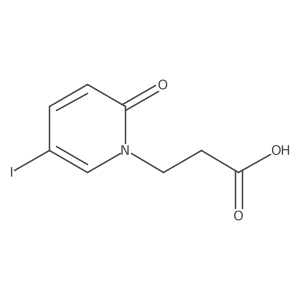 3-(5-Iodo-2-oxopyridin-1(2H)-yl)propanoic acid结构式