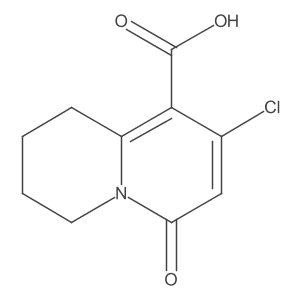 8-Chloro-6-oxo-2,3,4,6-tetrahydro-1H-quinolizine-9-carboxylic acid Structure