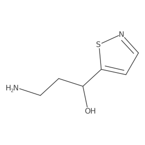 3-Amino-1-(1,2-thiazol-5-yl)propan-1-ol Structure
