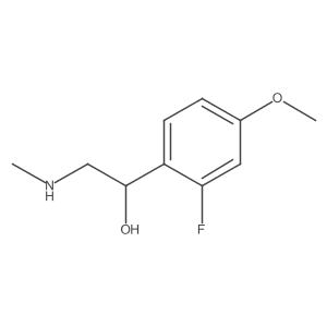 1-(2-Fluoro-4-methoxyphenyl)-2-(methylamino)ethan-1-ol结构式