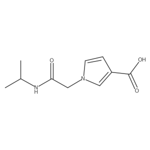 1-{[(propan-2-yl)carbamoyl]methyl}-1H-pyrrole-3-carboxylic acid Structure
