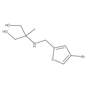 2-{[(4-Bromothiophen-2-yl)methyl]amino}-2-methylpropane-1,3-diol Structure
