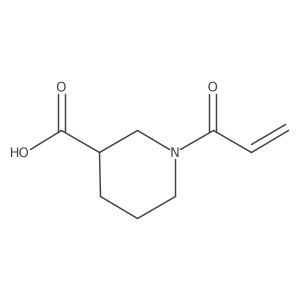 (3R)-1-(prop-2-enoyl)piperidine-3-carboxylic acid结构式