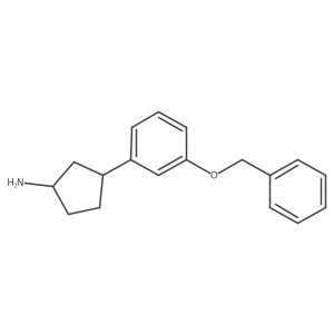 (1S,3S)-3-[3-(Phenylmethoxy)phenyl]cyclopentanamine Structure