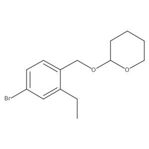 2-[(4-Bromo-2-ethylbenzyl)oxy]tetrahydro-2H-pyran结构式