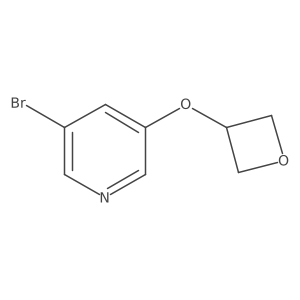 3-Bromo-5-(oxetan-3-yloxy)pyridine结构式