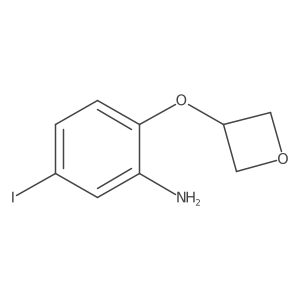 5-Iodo-2-(oxetan-3-yloxy)aniline结构式