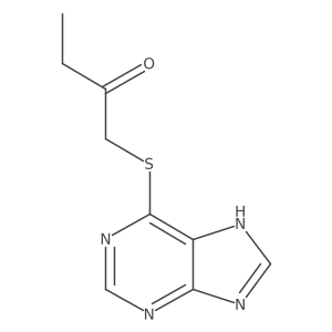 1-((9h-Purin-6-yl)thio)butan-2-one结构式