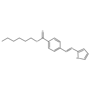 Benzoic acid, 4-[(1E)-1H-pyrrol-2-ylazo]-, hexyl ester结构式