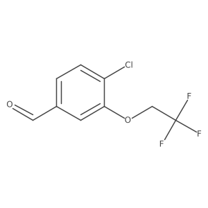 4-Chloro-3-(2,2,2-trifluoroethoxy)benzaldehyde结构式