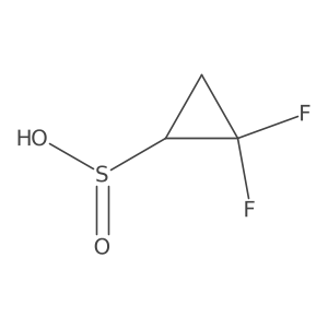 2,2-Difluorocyclopropanesulfinic acid Structure