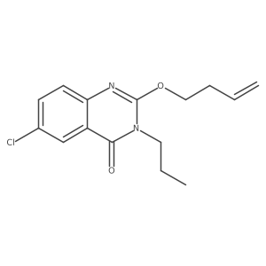 2-(But-3-en-1-yloxy)-6-chloro-3-propylquinazolin-4(3H)-one Structure