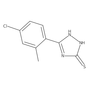 5-(4-chloro-2-methylphenyl)-4H-1,2,4-triazole-3-thiol结构式
