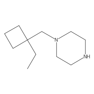 1-[(1-Ethylcyclobutyl)methyl]piperazine结构式
