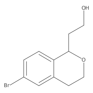 2-(6-Bromoisochroman-1-yl)ethanol结构式