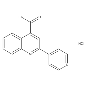 2-(Pyridin-4-yl)quinoline-4-carbonyl chloride hydrochloride结构式