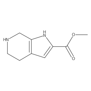 methyl 1H,4H,5H,6H,7H-pyrrolo[2,3-c]pyridine-2-carboxylate结构式