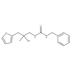 1-Benzyl-3-(3-(furan-2-yl)-2-hydroxy-2-methylpropyl)urea结构式