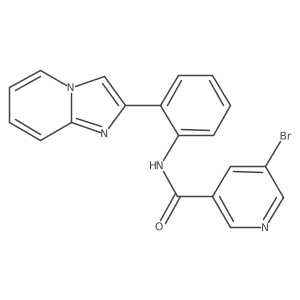 5-bromo-N-(2-(imidazo[1,2-a]pyridin-2-yl)phenyl)nicotinamide结构式