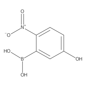 5-Hydroxy-2-nitrophenylboronic acid Structure