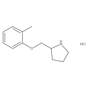2-(2-Methylphenoxymethyl)pyrrolidine hydrochloride Structure