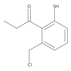 1-(2-(Chloromethyl)-6-mercaptophenyl)propan-1-one结构式