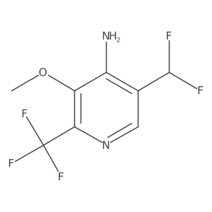 5-(Difluoromethyl)-3-methoxy-2-(trifluoromethyl)pyridin-4-amine Structure