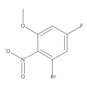 3-Bromo-5-fluoro-2-nitroanisole结构式