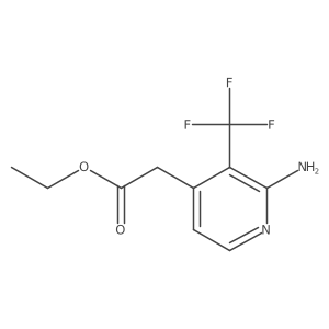 4-Pyridineacetic acid, 2-amino-3-(trifluoromethyl)-, ethyl ester Structure