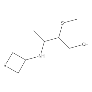 2-(Methylthio)-3-(thietan-3-ylamino)butan-1-ol Structure