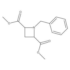 trans-1-Benzyl-azetidine-2,4-dicarboxylic acid dimethyl ester Structure