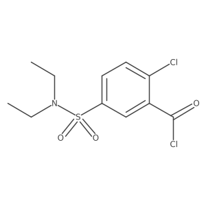 2-Chloro-5-(diethylsulfamoyl)benzoyl chloride结构式
