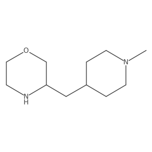 3-[(1-Methylpiperidin-4-yl)methyl]morpholine Structure