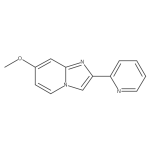 7-Methoxy-2-(2-pyridyl)imidazo[1,2-a]pyridine结构式