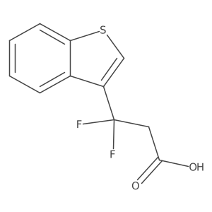 3-(1-Benzothiophen-3-yl)-3,3-difluoropropanoic acid Structure