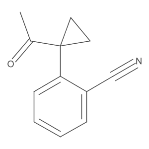 2-(1-Acetylcyclopropyl)benzonitrile结构式
