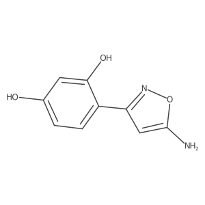 4-(5-Amino-1,2-oxazol-3-yl)benzene-1,3-diol结构式