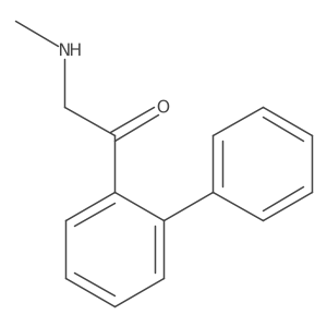 2-(Methylamino)-1-(2-phenylphenyl)ethan-1-one结构式