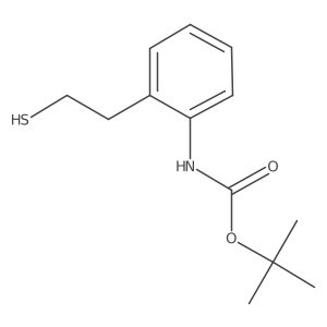 Tert-butyl N-[2-(2-sulfanylethyl)phenyl]carbamate Structure