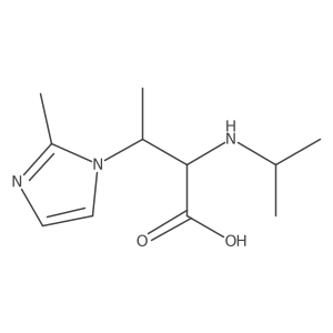 3-(2-methyl-1H-imidazol-1-yl)-2-[(propan-2-yl)amino]butanoic acid Structure