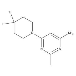6-(4,4-Difluoropiperidin-1-yl)-2-methylpyrimidin-4-amine Structure
