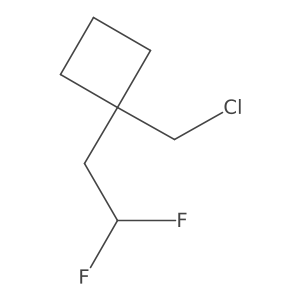 1-(Chloromethyl)-1-(2,2-difluoroethyl)cyclobutane Structure