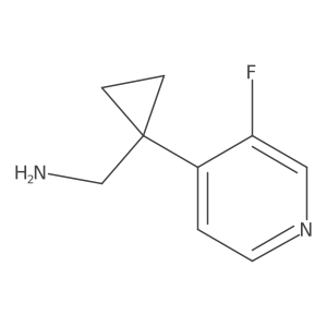 [1-(3-Fluoropyridin-4-yl)cyclopropyl]methanamine Structure
