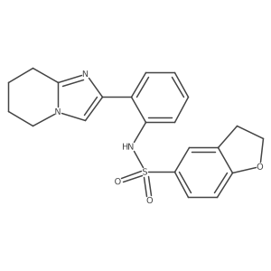 N-(2-(5,6,7,8-tetrahydroimidazo[1,2-a]pyridin-2-yl)phenyl)-2,3-dihydrobenzofuran-5-sulfonamide Structure
