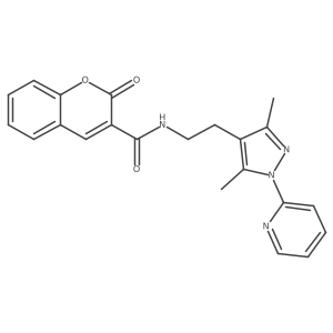 N-(2-(3,5-dimethyl-1-(pyridin-2-yl)-1H-pyrazol-4-yl)ethyl)-2-oxo-2H-chromene-3-carboxamide Structure