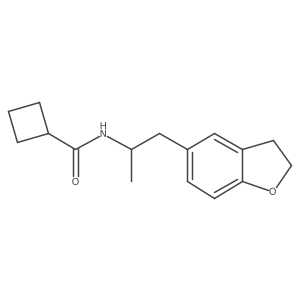 N-(1-(2,3-dihydrobenzofuran-5-yl)propan-2-yl)cyclobutanecarboxamide Structure