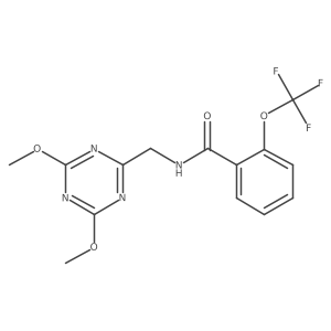 N-[(4,6-dimethoxy-1,3,5-triazin-2-yl)methyl]-2-(trifluoromethoxy)benzamide Structure