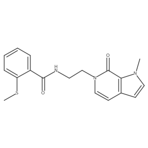 N-(2-(1-methyl-7-oxo-1H-pyrrolo[2,3-c]pyridin-6(7H)-yl)ethyl)-2-(methylthio)benzamide Structure