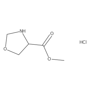 Methyl 1,3-oxazolidine-4-carboxylate;hydrochloride结构式